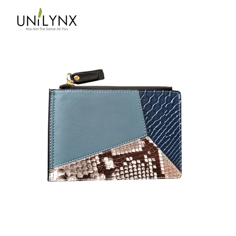 

UNILYNX Famous Brand Long Wallet Women Wallets Female Designer Clutch Purse Leather Wallet For Women Purse Card Purse Patchwork