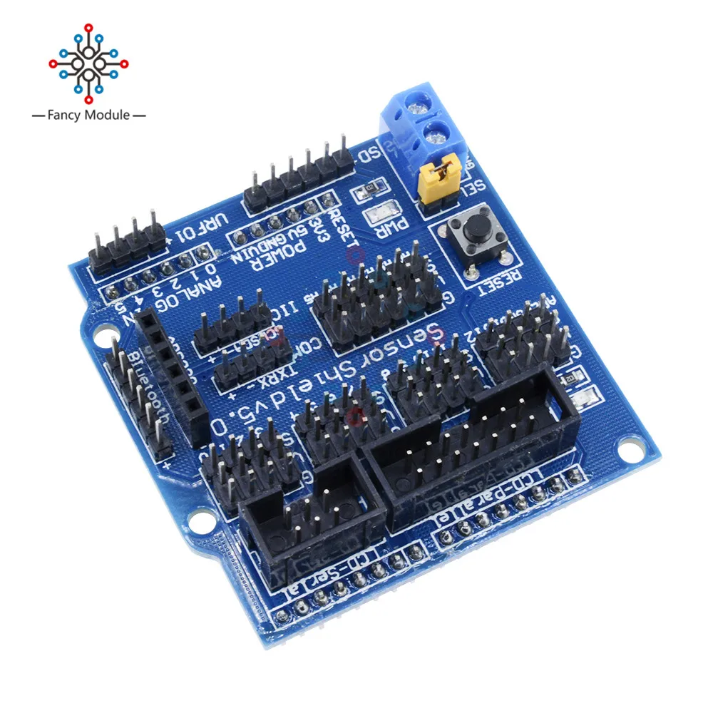 Arduino UNO MEGA Duemilanove Sensor Shield V5 Digital Analog Module Servo Motor