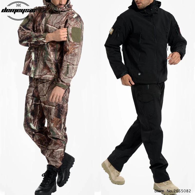 Камуфляжное Пальто Военная куртка мужская водонепроницаемая ветровка плащ с капюшоном одежда армейская куртка мужская тактическая куртка