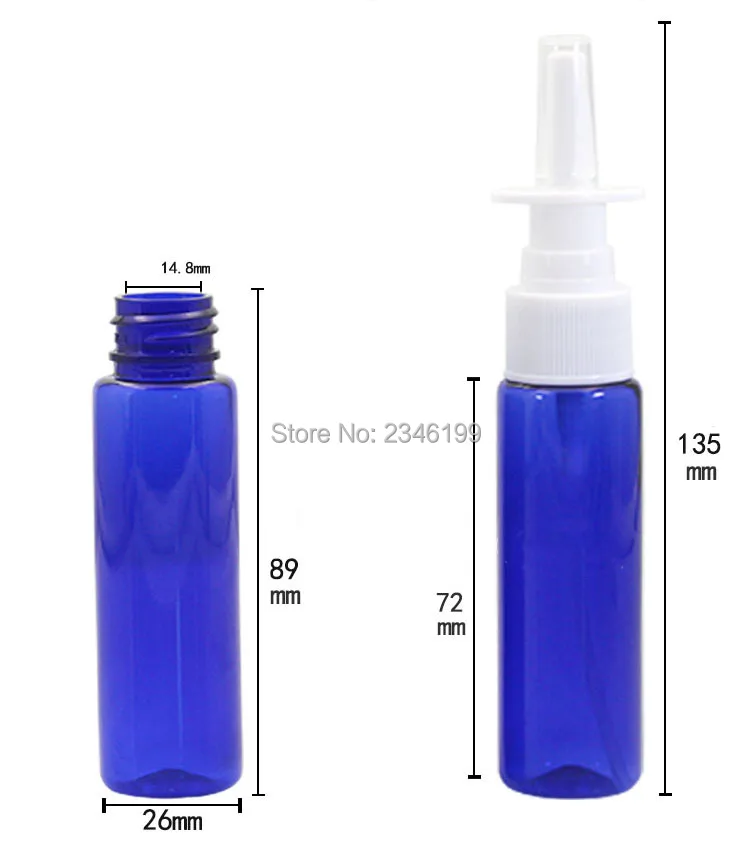 Plastic Bottle 30ml Straight Spray Bottle Transparent Medicine Packaging White Spray Bottle Plastic Brown Liquid Container (2)