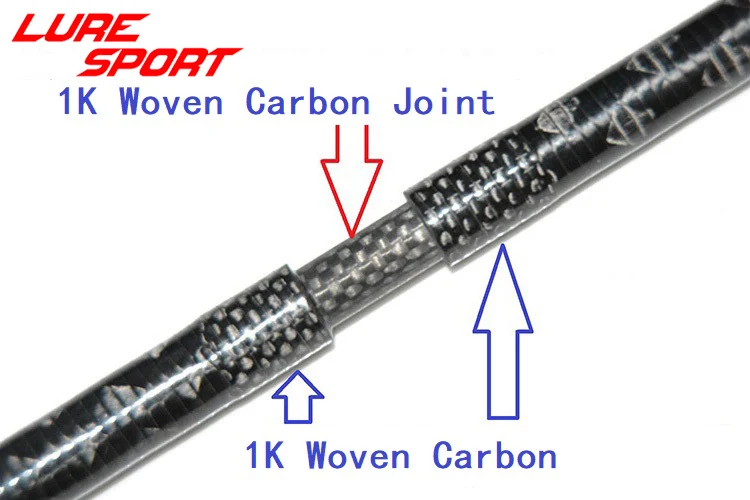 LureSport 1,98 м 2,1 М 2,4 м стержень пустой 1 к тканый карбоновый шарнир X cross Toray carbon 2 секции стержень строительный компонент ремонт DIY