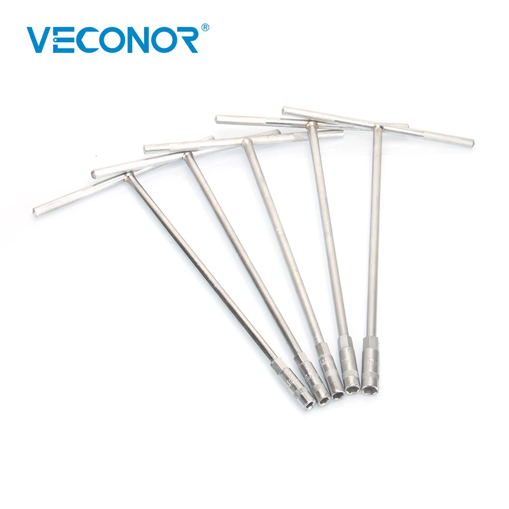 

6mm~14mm T-bar Socket Spanner Socket Wrench Nut Spinner Chrome Vanadium