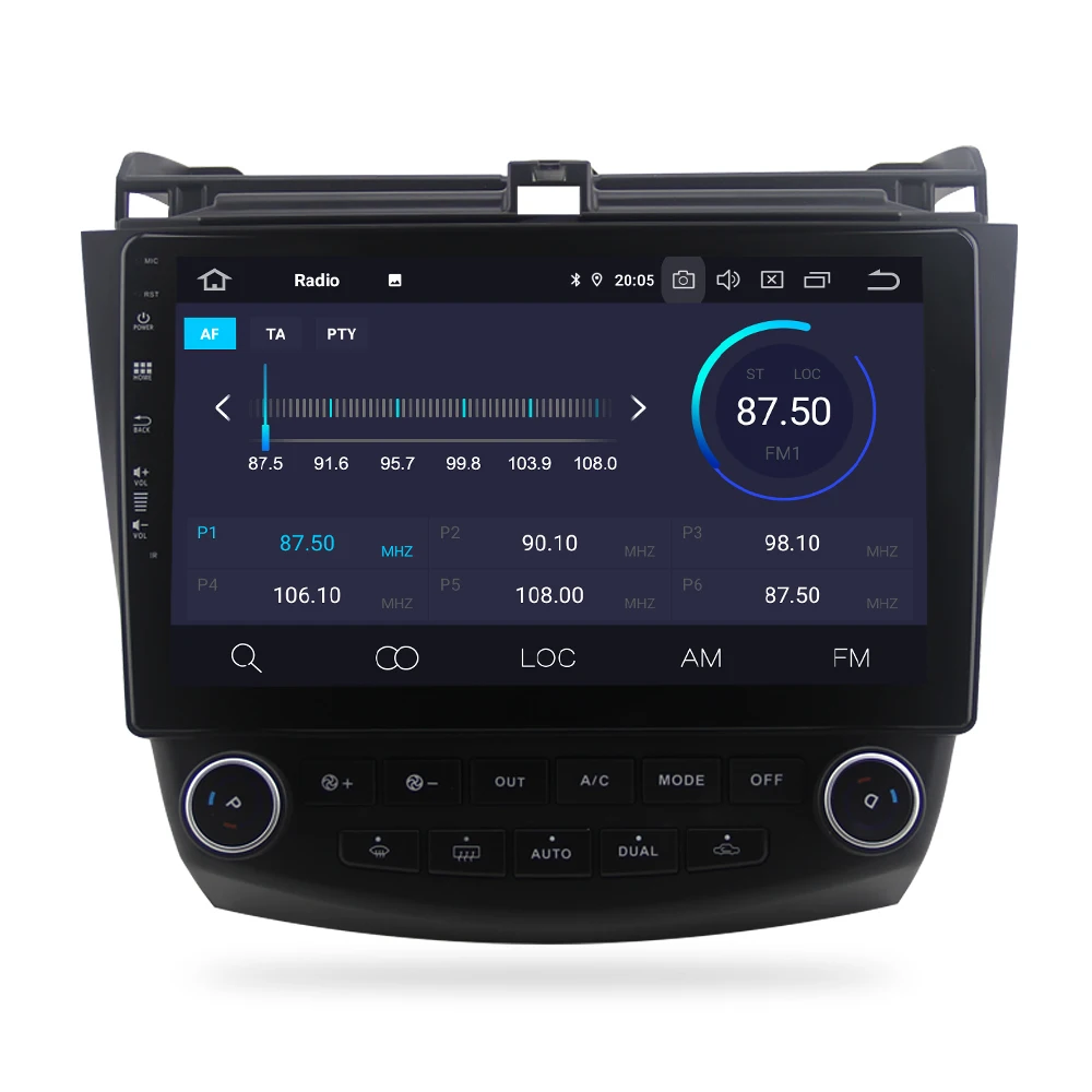 Автомобильный мультимедийный плеер с IPS экраном 1 Din Универсальный Android 9 0