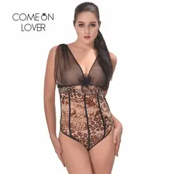 Comeonlover секс babydoll Lingeire экзотические Leopard Тедди спинки боди пижамы Боди Кружево секс Для женщин Тедди Lingeries i80163