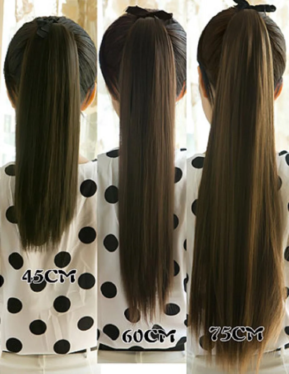 ZZHAIR 100 г 1"-28" машинное производство, волосы remy, волшебное обертывание вокруг конского хвоста, человеческие волосы для наращивания, конский хвост