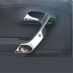 EAZYZKING автомобиль-Стайлинг нержавеющей стали внутренние двери подлокотник ручка декоративной отделкой чехол для Volkswagen POLO 2011-2017