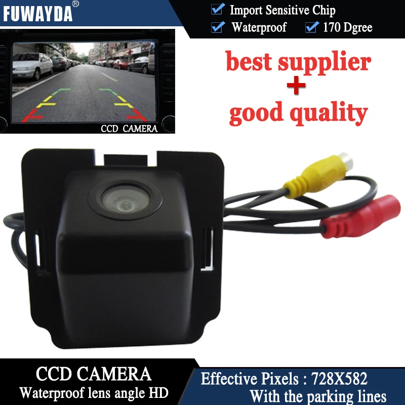 FUWAYDA CAR REAR VIEW REVERSE BACK CCD 170 DEGREE WITH REFERENCE LINE WATERPROOF NIGHT VISION font