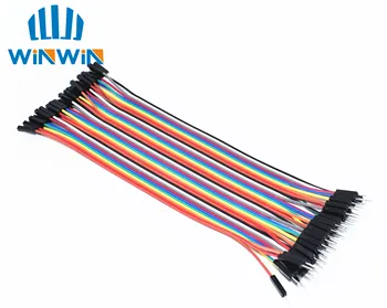 

Free Shipping 400pcs 20cm 40P 1P-1P Female to Male DuPont Line Wire Cable