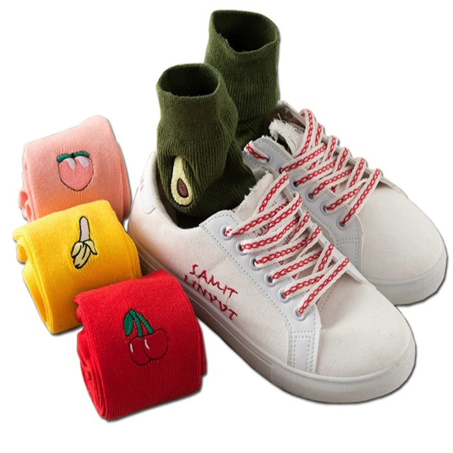 AliExpress Харадзюку крутые короткие носки с радужным узором для скейтбординга модные хлопковые хипстерские цветные носки с героями мультфильмов женские 6 шт. = 3 пары