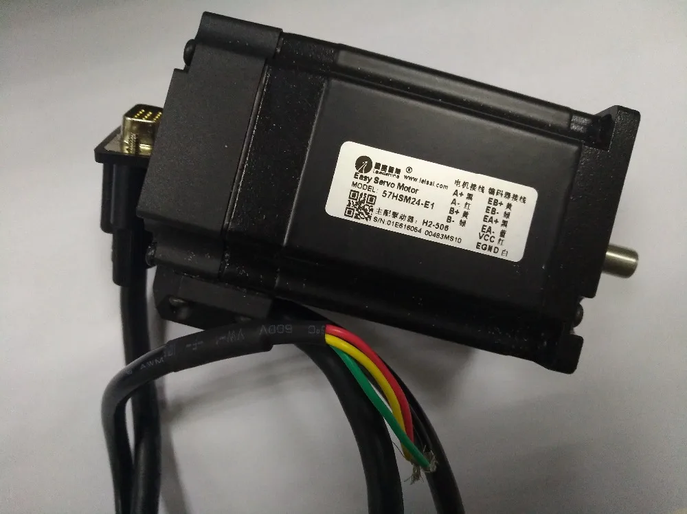 Дешевый гибридный сервопривод Leadshine HBS57S и 2 фазный 2N.M мотор 57HSM24 E1 для фрезерного