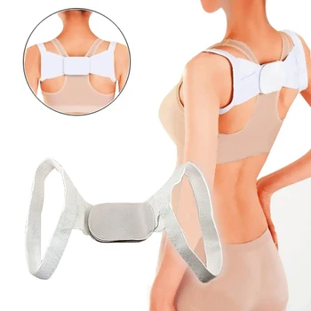 

Hot Adjustable Therapy Back Support Braces Belt Band Posture Shoulder Corrector for Women New Design