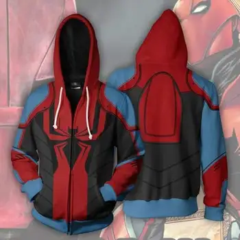 

Gwen Stacy Hoodies Jackets Cosplay Costumes 3D printed Iron spider MK Spider-Man hoodies Sweatshirts women Sports jacket Cosplay