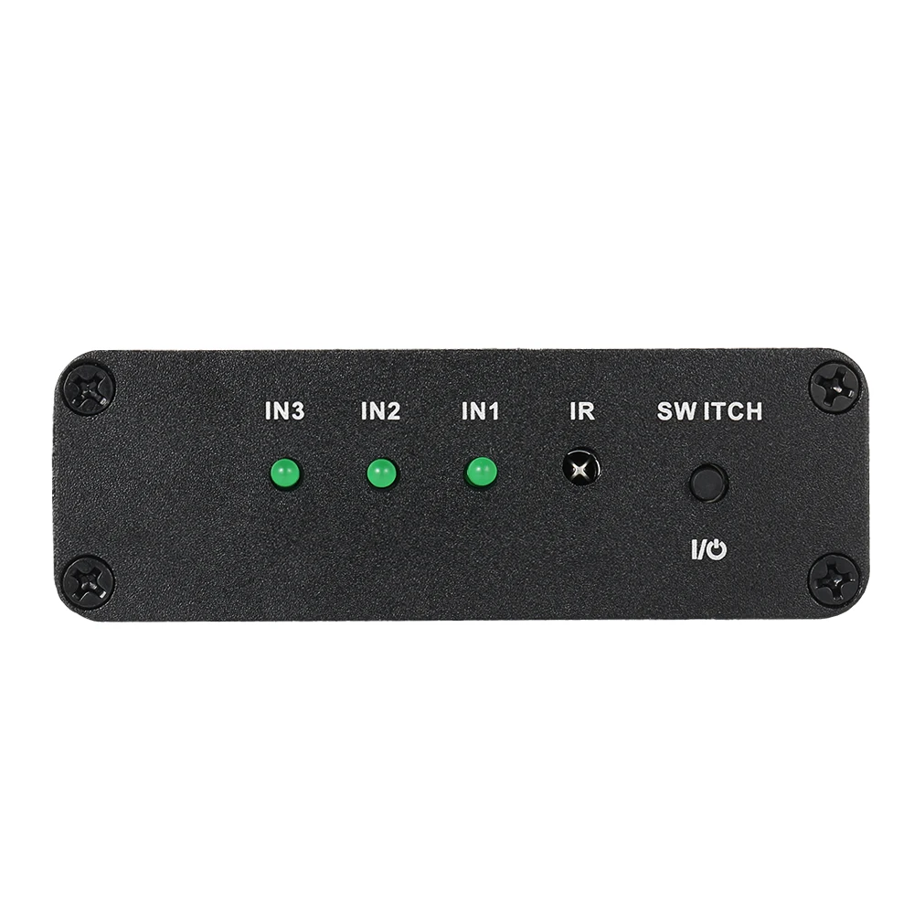 SPDIF/TOSLINK Цифровой оптический аудио коммутатор 3*1 с ИК тремя входами один