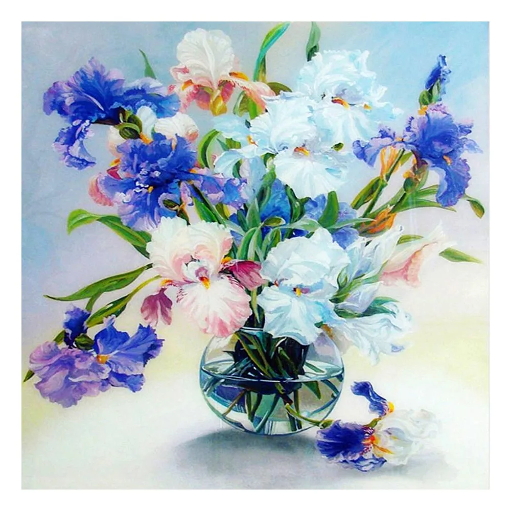 

5d Diamond Embroidery Vase Flower Full Mosaic Crafts diy Diamond Painting Cross Stitch Home Decor Rhinestone painting sale R103