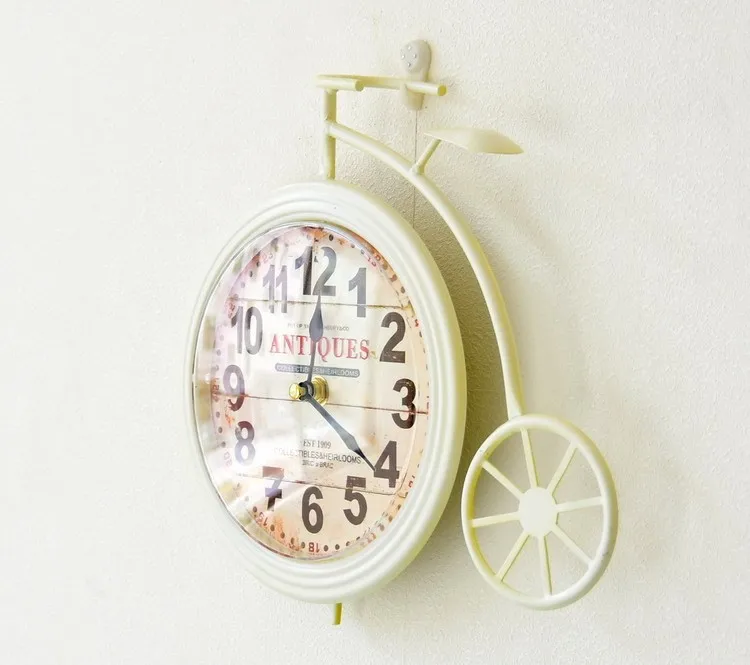 Креативный домашний декор настенные часы Ретро дизайн велосипеда железное ремесло Подвесной Настенный Декор часов рукоделие предметы мебели