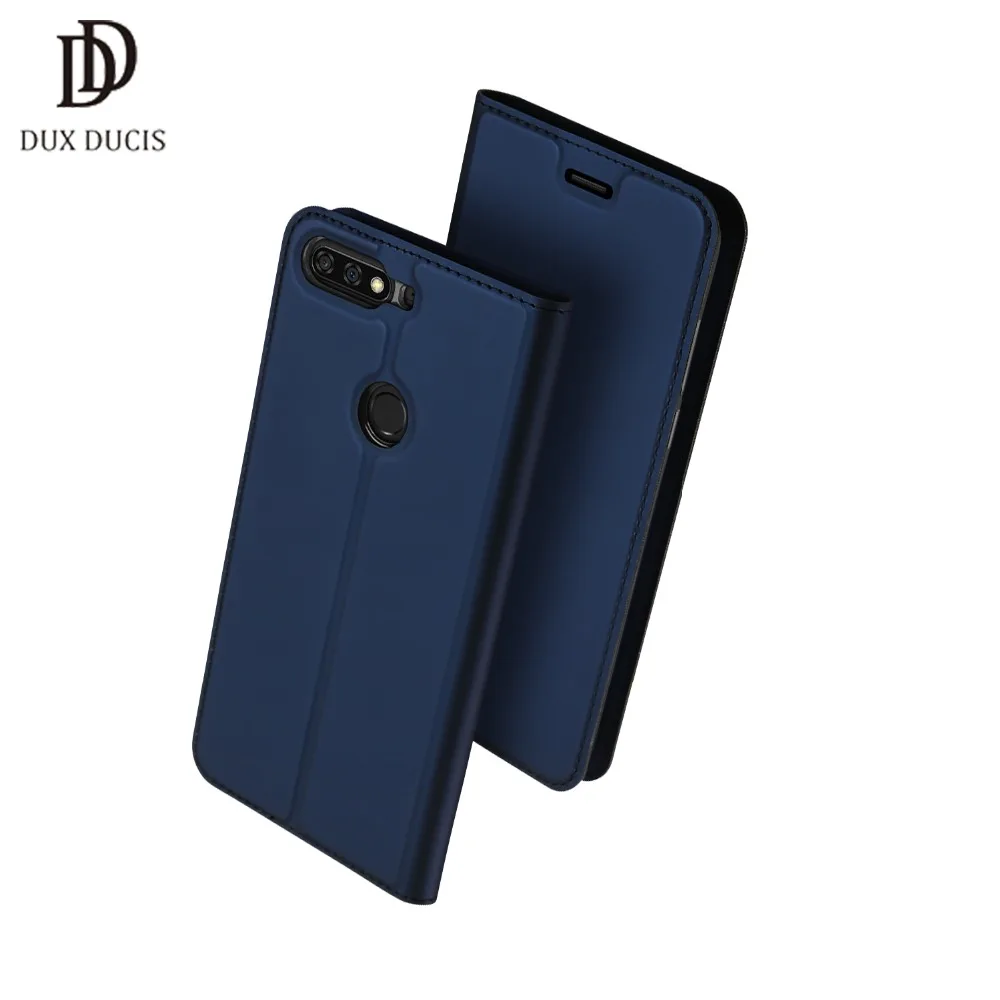 

DUX DUCIS Leather Flip Case for huawei honor 7C Wallet Capa business Book phone Cover case for huawei honor 7C case