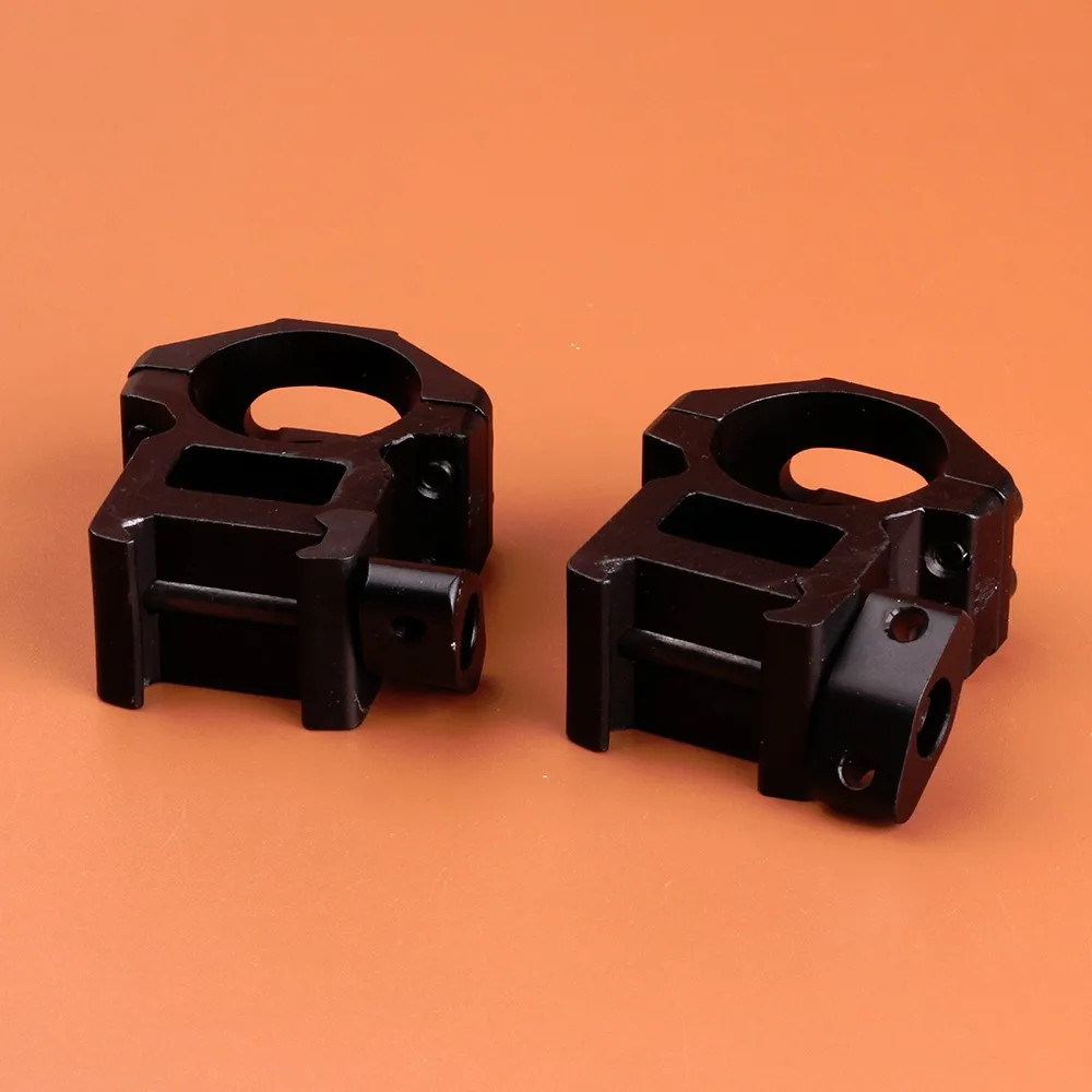 Hunting Accessories Tactical 25.4mm 1 Inch 2PCs High Profile Max Strength Picatinny Weaver Rifle Scope Mount Rings 20mm 2