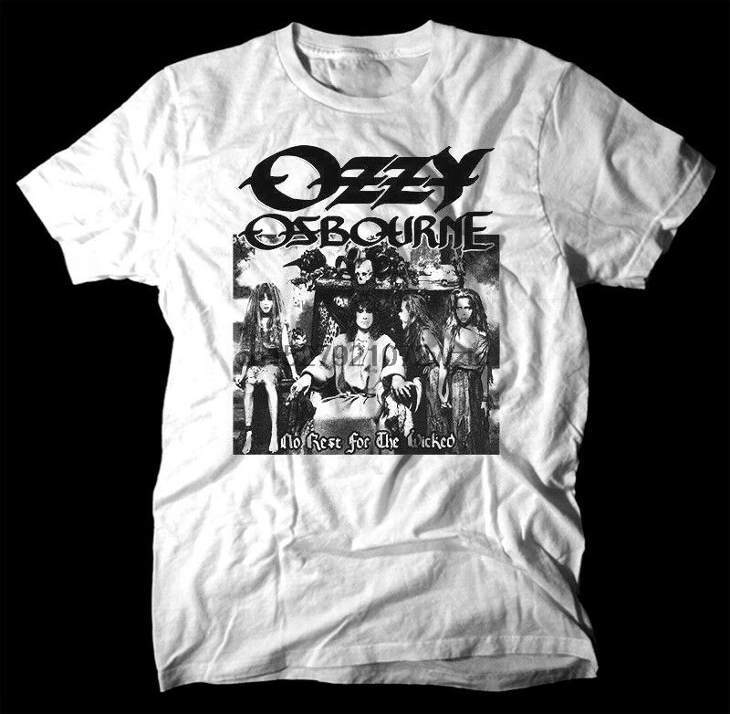 

Ozzy Osbourne - No Rest for the Wicked WHITE T SHIRT cotton all sizes S-5XL