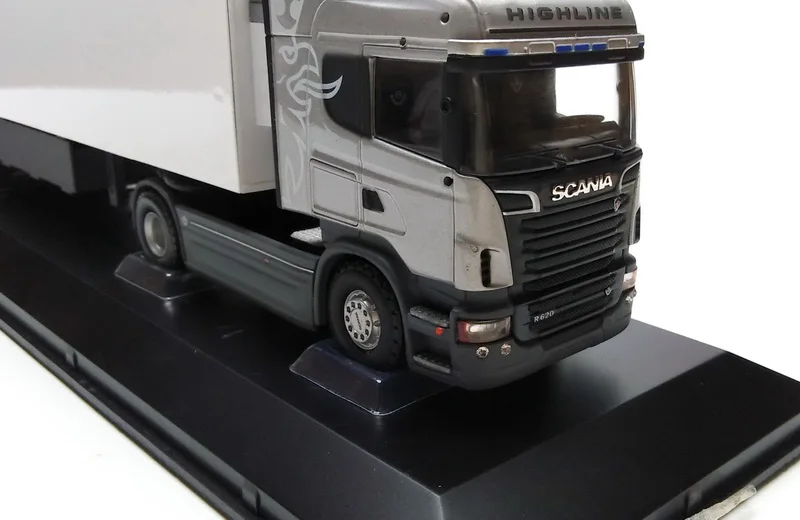 Сплавочная модель 1:50 Scania R620 логистической кабины и штора контейнер грузовик