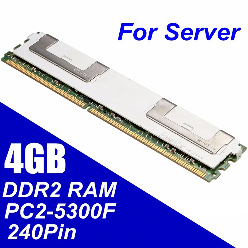 High Compatible DDR2 4GB 667MHz Memory Desktop RAM PC2 5300F DIMM 240PIN CL5 ECC Server RAM