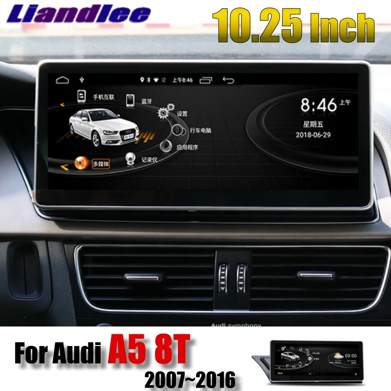 Top Liandlee Car Multimedia Player NAVI 4G RAM For Audi A5 8T 2007~2016 CarPlay Adapter System Radio Stereo GPS WIFI Navigation 2