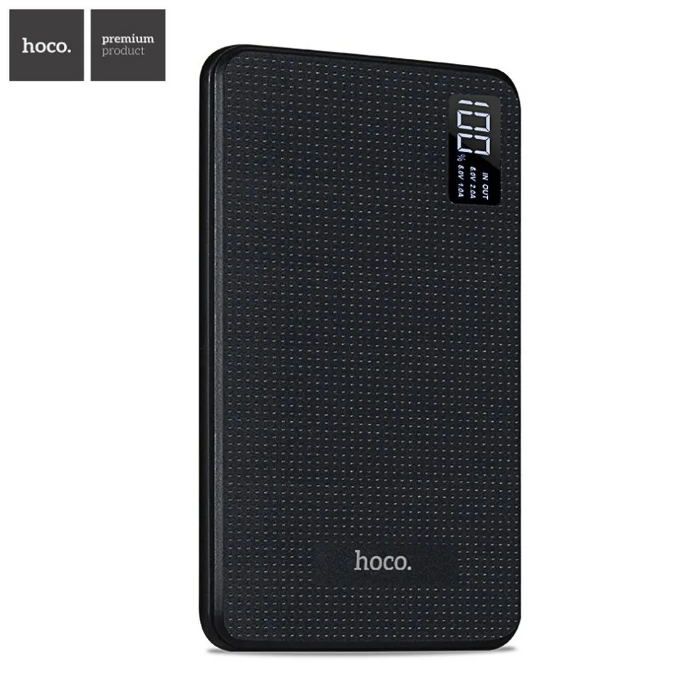

HOCO Power Bank 30000mAh Portable PowerBank Phone Charge Power Socket Three USB Output External Batteries Pack Digital Display