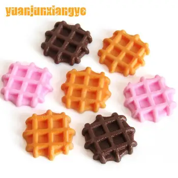 

Artificial Decorations Foods PVC Simulated Waffle Biscuits Pancakes Model Cakes Toys 6PC/lot