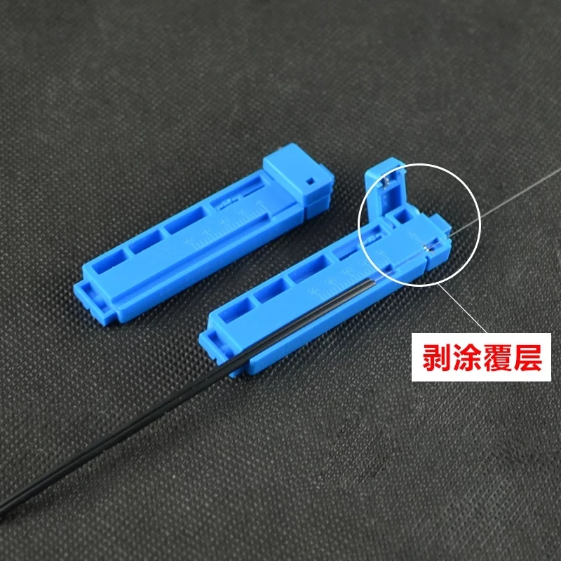 10pcs 2 in 1 Economical Fixed length Guiding rail fiber optic cable stripper optical fiber cutting guide ftth tool free shipping