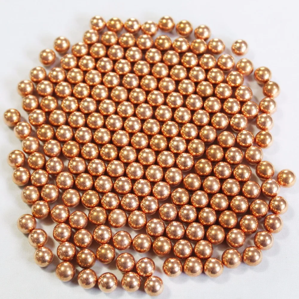 

Copper Plated Carbon Steel Ball for Bearing, Slingshot Hunting, Ammo Ball, 50PCS/bag, 6mm, 6.35mm Torlerance +-0.02mm