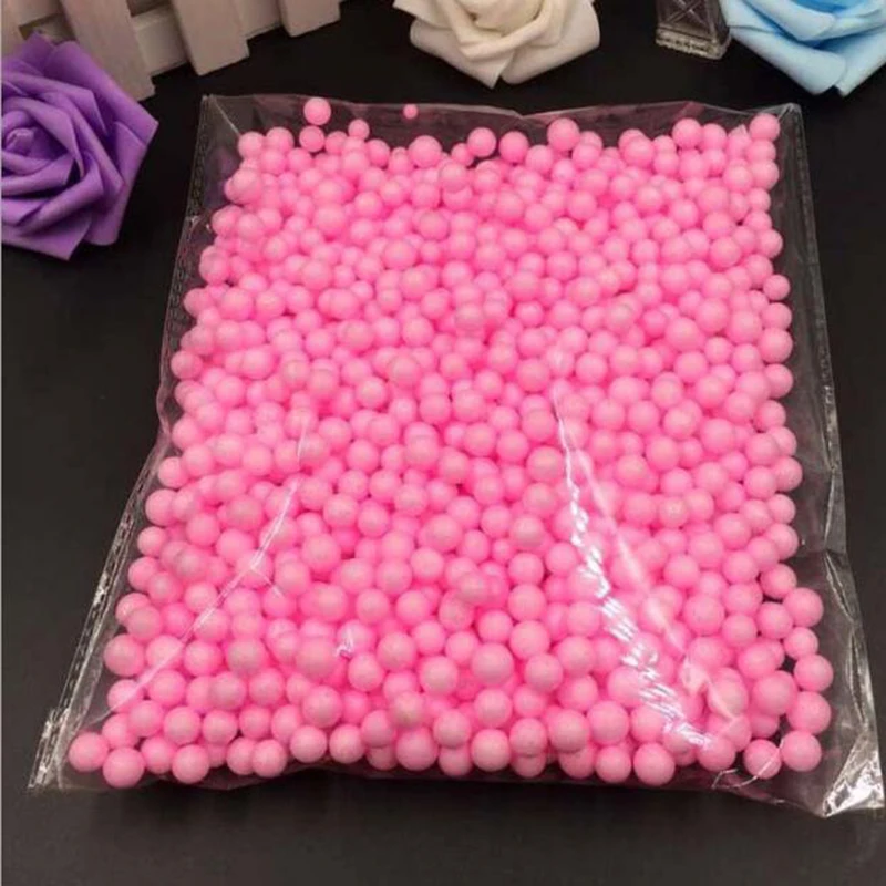 Разные цвета, пенополистирол, пенополистирол, наполнитель, пенопласт, мини-шарики, шарики для домашнего декора, вечеринки, свадьбы - Цвет: Pink