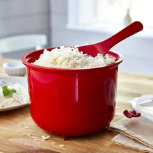 Umweltfreundliche Kunststoff Mikrowelle Reiskocher Schüssel 2.6L/87,9 UNZE Herd DIA 18,5 cm BPA FREI Küchenutensilien K103