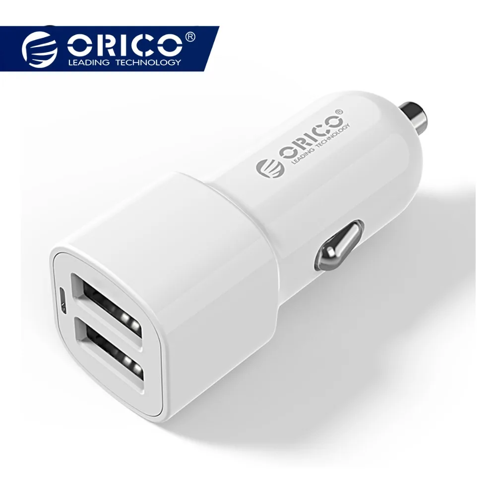 

Dual Port USB Car Charger Adapter, ORICO 2 Ports 5V2.4A17W Mini Charger Cigar Socket For iPhone 7 Samsung Galaxy S6 Edge Xiaomi