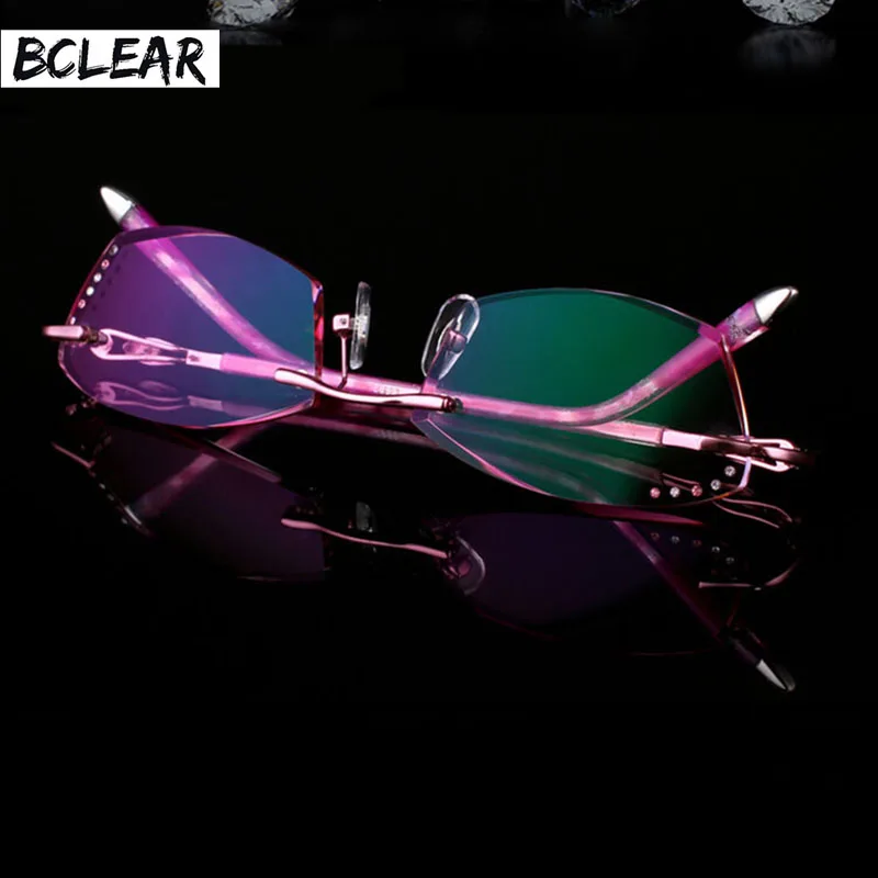 BCLEAR New Rimless Korean Women Optical Frame Including 1.61 Asphereic