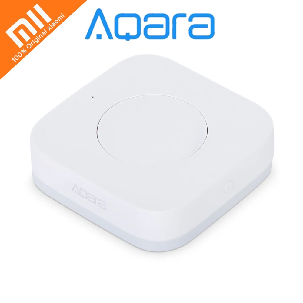 

Original Xiaomi Aqara Smart Wireless Switch Key Intelligent Application Remote Control Built In Gyro ZigBee Wifi for mi home App