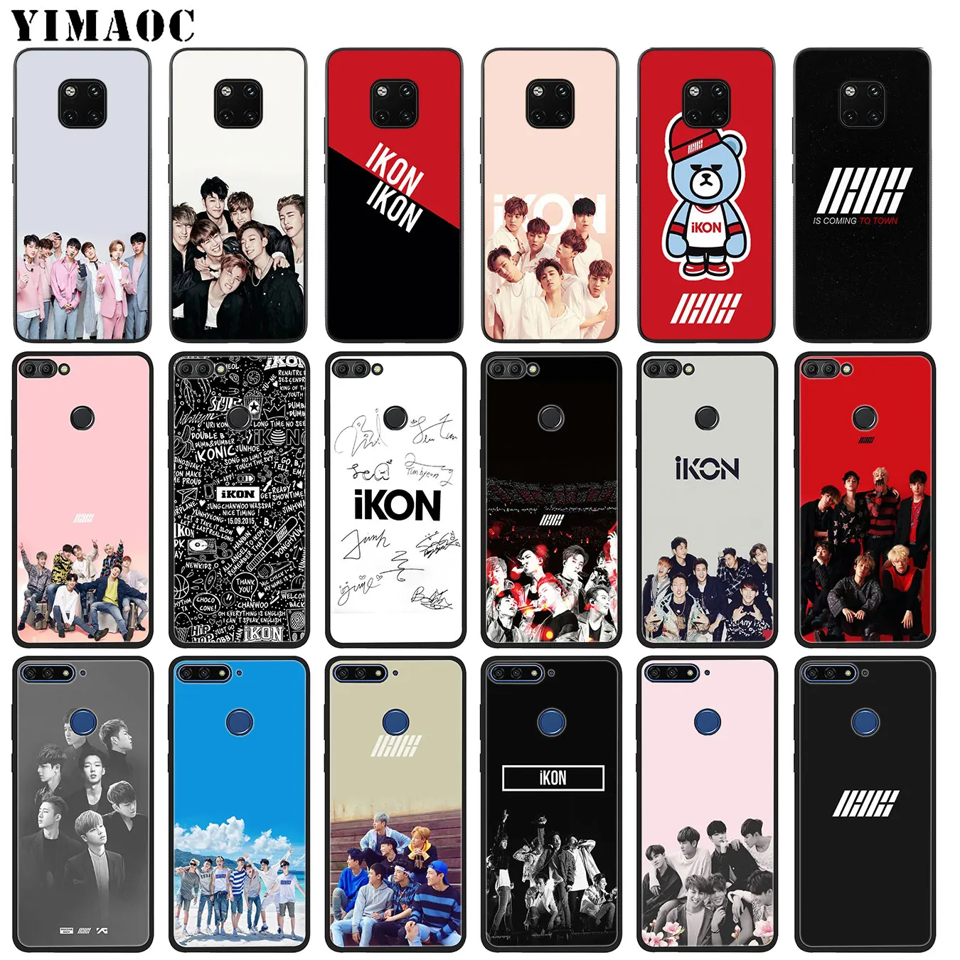 YIMAOC ikon kpop Мягкий силиконовый чехол для телефона Huawei Mate 30 20 10 Pro Lite Nova 5I 3i 3 2i 2 Черный