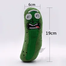 1 шт., 8 дюймов, 19 см, забавные плюшевые игрушки Rick marty Pickle Rick Kawaii, мягкая подушка, детская мягкая кукла, креативный Рождественский подарок для детей