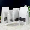 50pcs White Stand up Paper Window Packaging Bag Snack Cookie Tea Packaging Frosted Window Zipper Bag Gift Bags Bages ► Photo 2/6