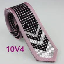 YIBEI coahella галстук розовая кайма Горошек клетчатые шейные галстуки с черным низом Серебристая стрела узкий галстук 6 см галстук жениха из микрофибры