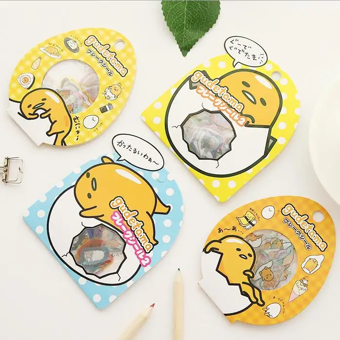 Best 60 pcs pack Sanrio Gudetama Lazy Egg Sealing Stickers Diary Label Stickers Pack Decorative Scrapbooking DIY Stickers