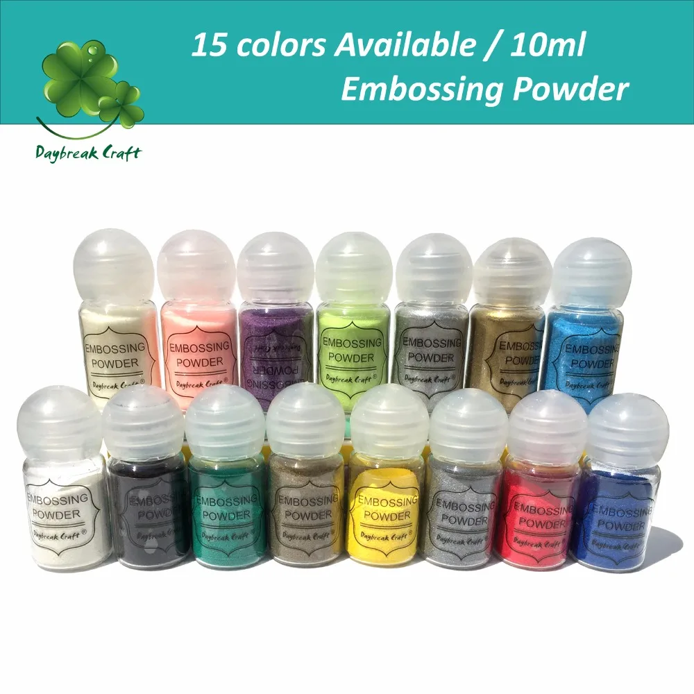 

10ml DIY 3D Paper Solid color Embossing Powder scrapbook embellishments