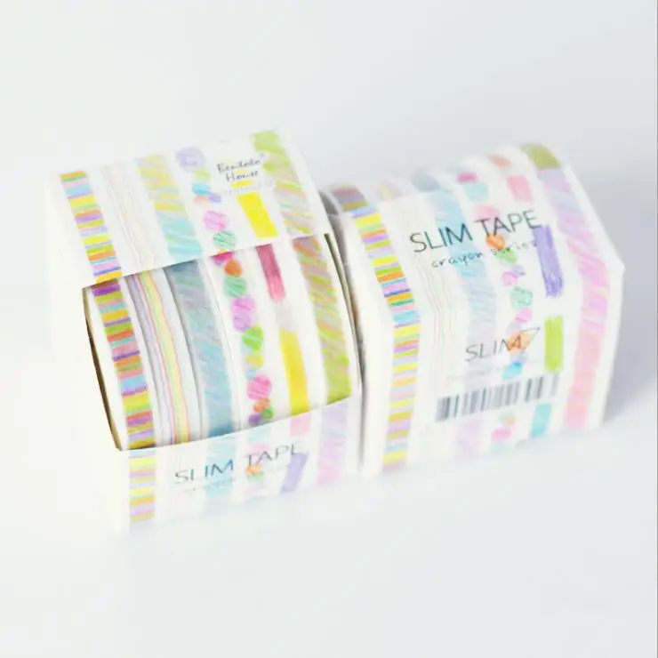

6pcs/lot SLIM7 Thin Japanese Mohamm Decorative Kawaii Sticker Washi Tape Stickers Scrapbooking Cute Stationary School Supplies