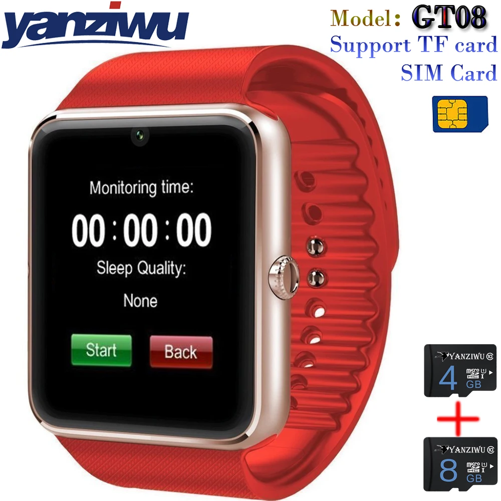 gt08 smart watch sim card