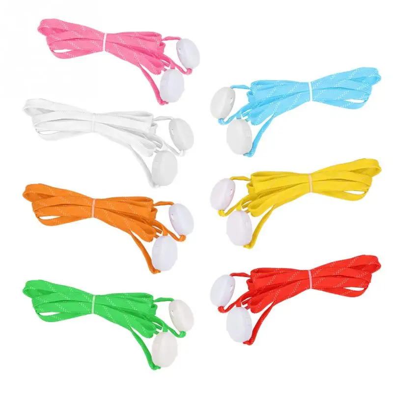 

Shoelace ABS LED Flash Light Glow Strap Luminous Shoelace with 4 * CR-2032 Battery Battery Powered Shoestring Shoes Parts