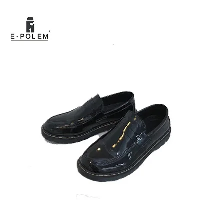 

Autumn Men's Shoes New Korean Version Of The Trend Of Casual Small Shoes Men's England Wild Black Glossy Shoes