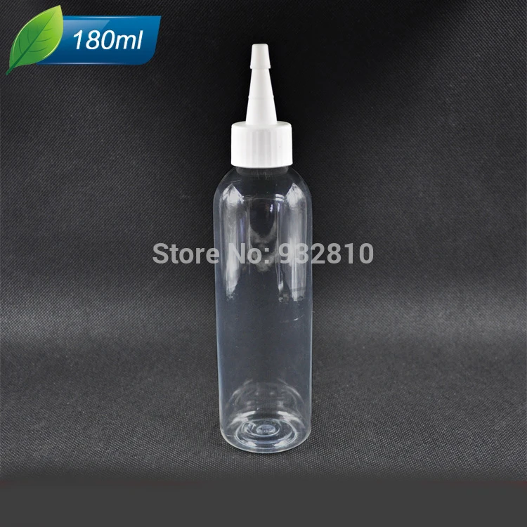 180ml Clear Plastic Refillable Empty Drop Bottles Sauce Bottle Shampoo