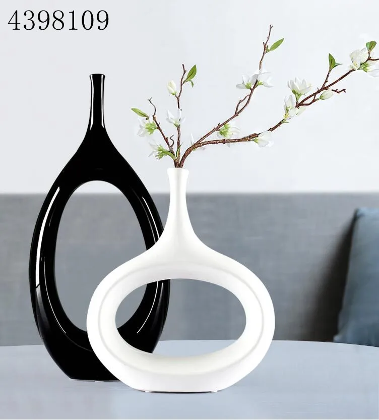 europeu minimalista vaso recipiente mobiliário cerâmica artesanato flores secas vaso decorativo