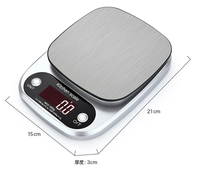 5kg/0.1g 10g/1g Digital Jewelry kitchen Scales Scales Steel Portable LCD  Lectronic Postal Food Balance Measuring Weight Libra - AliExpress