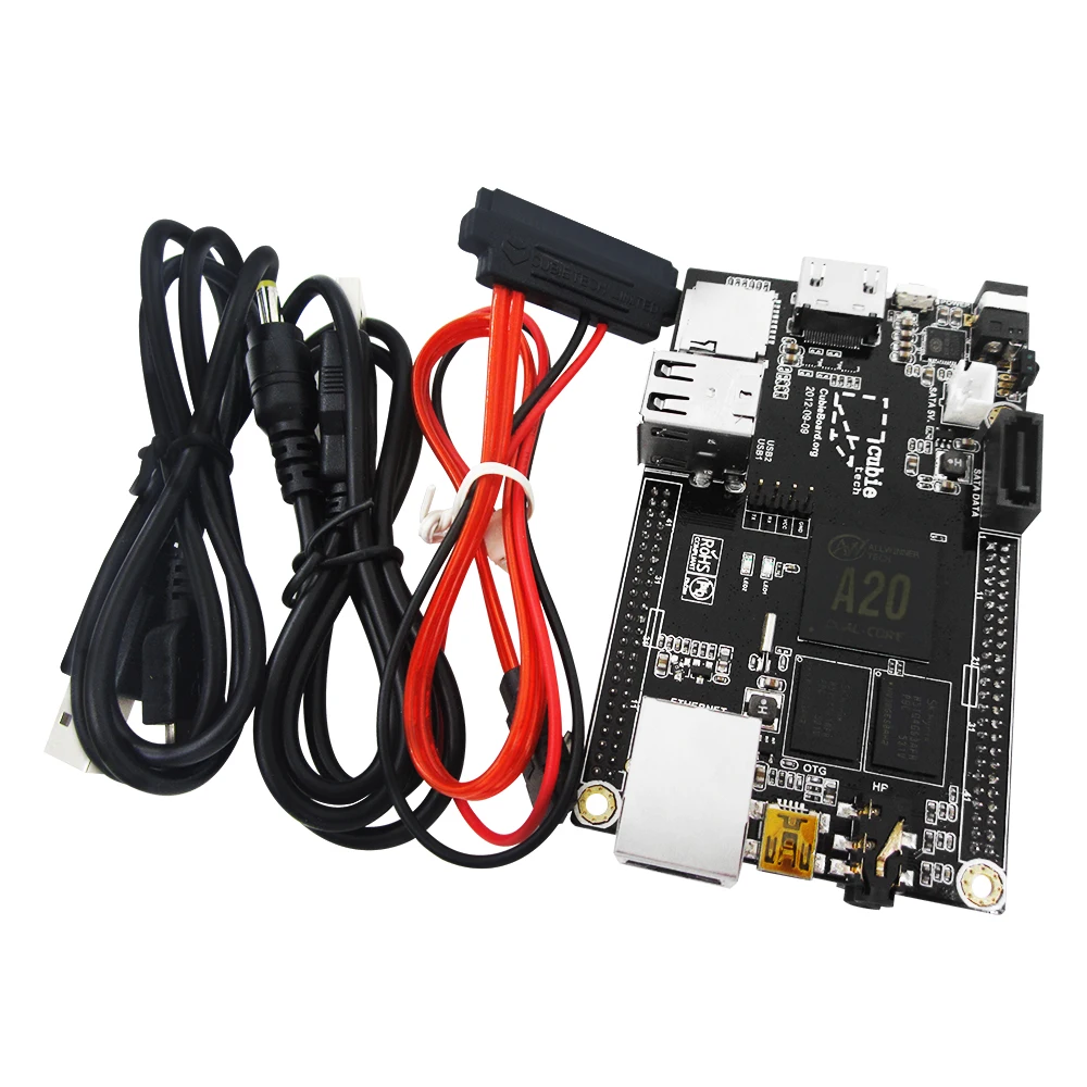 HAILANGNIAO 1 Set = 1pcs Raspberry Pi Mini PC Cubieboard 1GB ARM Development Board Cortex-A7 + SATA Cable+ Power | Компьютеры и офис