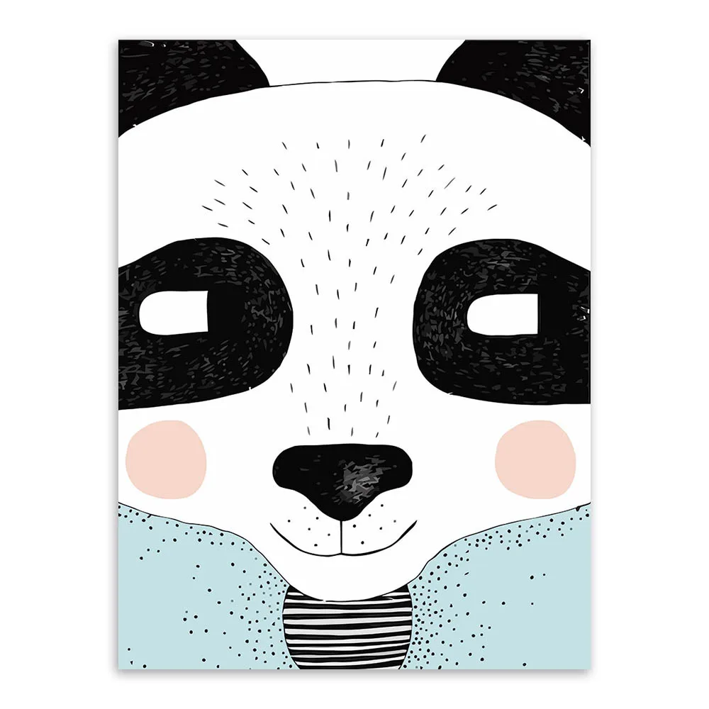 Cute-Animal-Face-Panda-Bear-Fox-Canvas-Big-Art-Poster-Prints-Wall-Pictures-Modern-Nordic-Kids (2)
