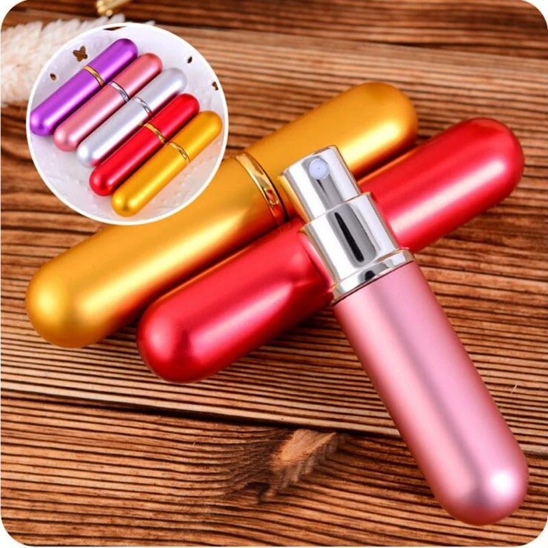 

[Hot] Hot Selling1 Piece 5ml Refillable Portable Mini perfume bottle &Traveler Aluminum Spray Atomizer Empty Parfum bottle